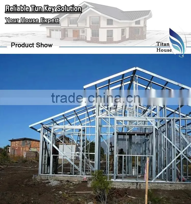 Two Storeys Galvanized Steel Prefabrik Home Plans