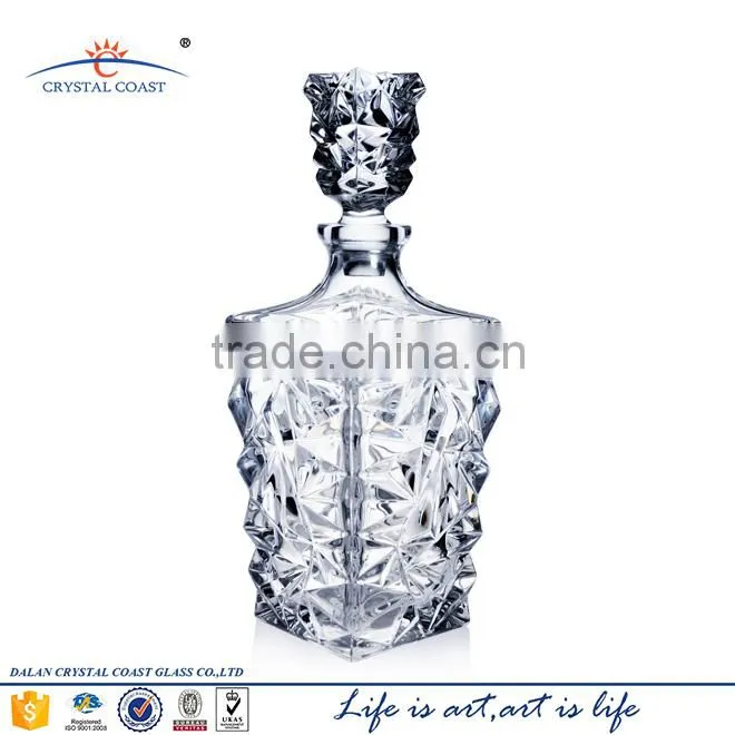 bulk glass decanter whiskey wholesale, bohemia crystal decanter