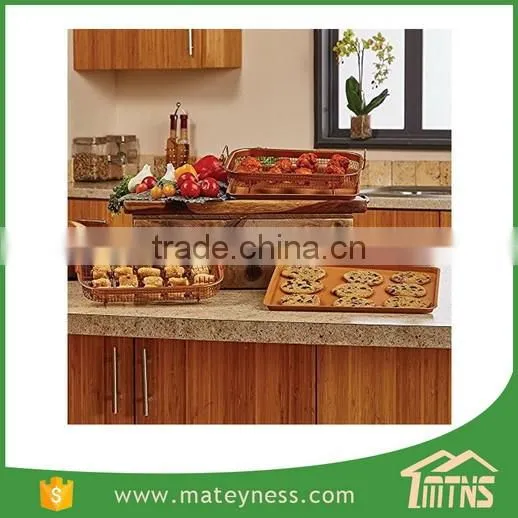 Air Fry Pan Set Gotham Steel Crispy Tray Copper Crisper