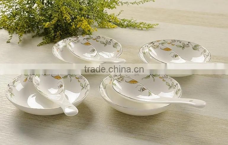 SP1534 high quality bone china soup spoon