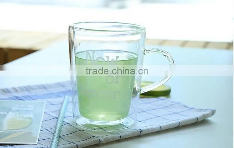 Heat resistant glass drinking mug Borosilicate glass drinking mug glass drinking mug