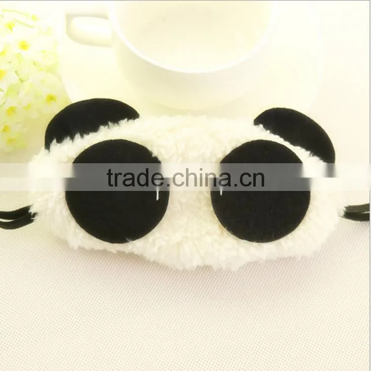 N182 Funny plush panda animal sleep eye mask