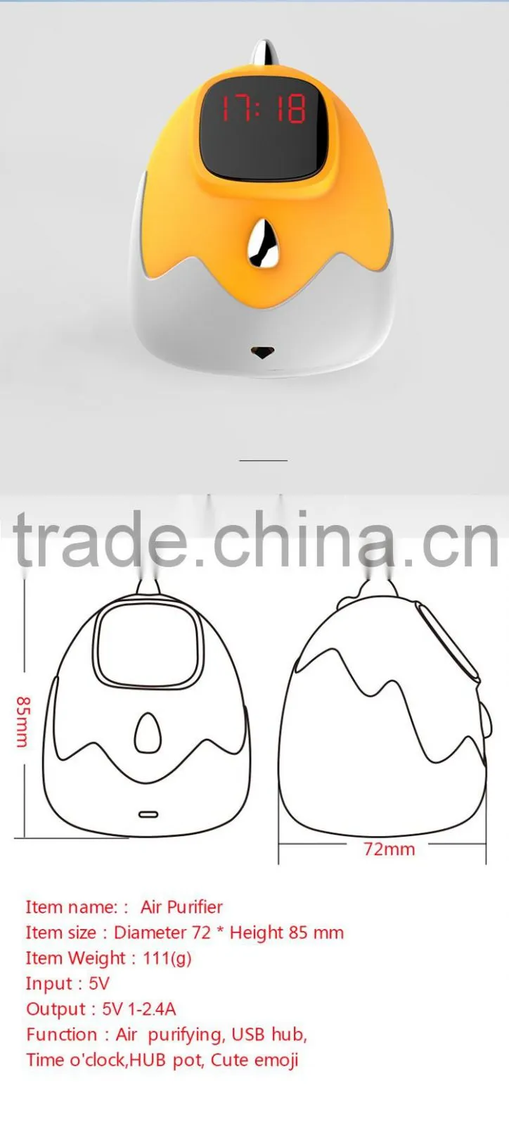Car Air Purifier, Car Air Fresher, Hot Sale Air Fresher for car home