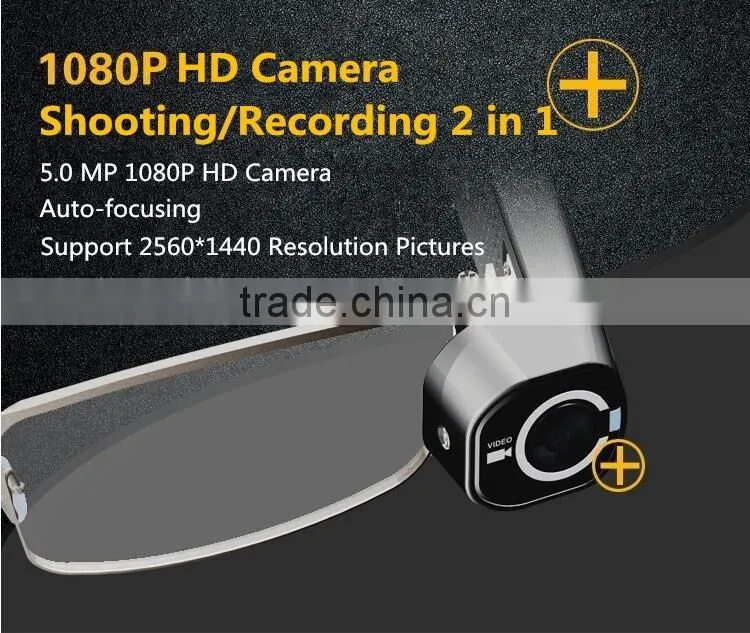 Intelligent Wifi 1080P Full HD Camera Shooting Video Recording 2 In 1 Eyewear Glasses