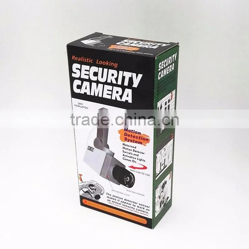 Waterproof Realastic Looking Mini Dummy Fake Security Camera, Motion Sensor Detection LED Flashing Light CCTV Camera