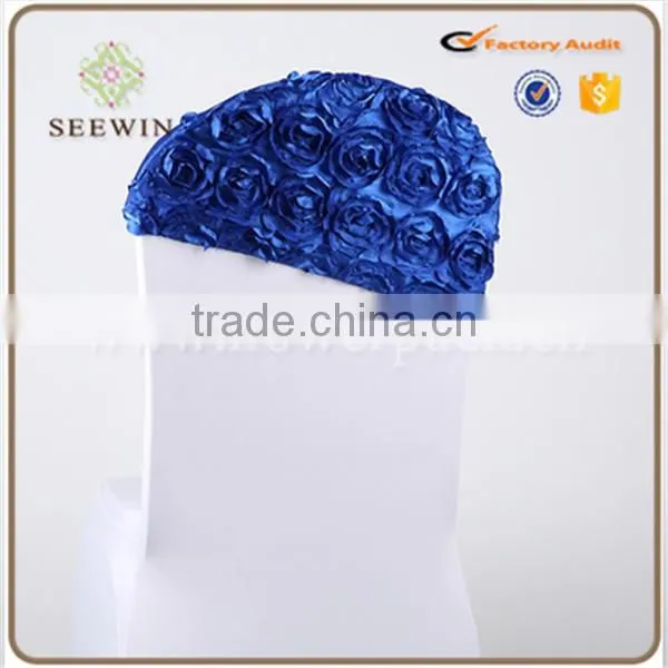 half back rosette chair cover for wedding