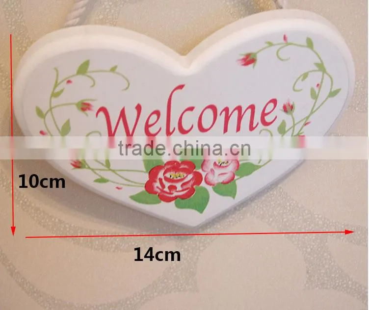 2017 cheap decorative wooden doorplate hanging doorplate doorplate