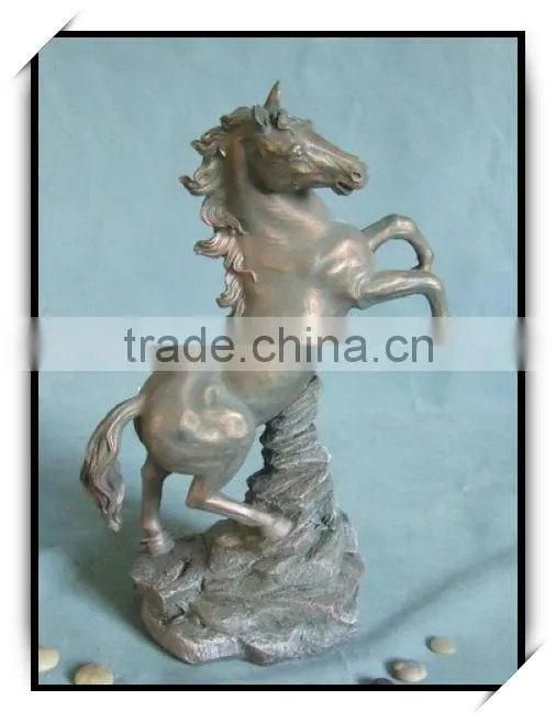 New products 25.5 inches fiberglass horse animal figurine