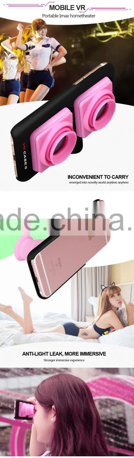 2016 hot selling cheap price factory wholesale VR BOX mobile case 3D Glasses