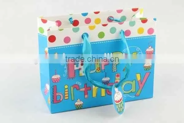 Foldable Gift Bag With Card / Shopping Paper Bag