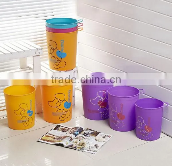 YM-0291 Plastic trash can with handle