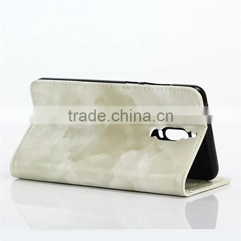 Noble design high quality marble PU card bumper/pocket cell phone case for Huawei