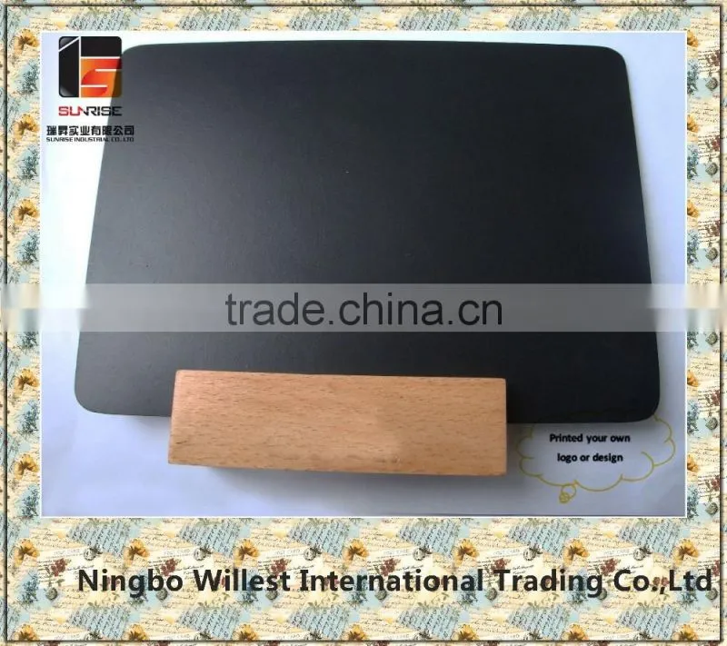 Mini size chalkboard with wooden base