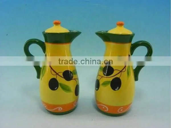 new ceramic vinegar/ oil /sauce /bottle set
