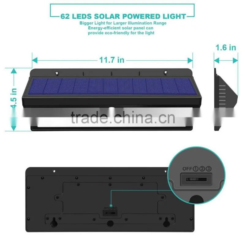 Good quality , 62Led Solar Motion Sensor led grow light