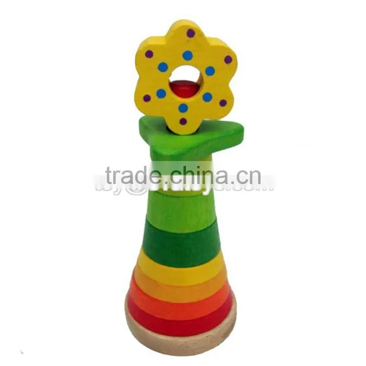 Creative educational wooden stacking toys for toddlers W13D077B