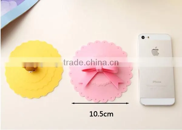 Silicone Anti-dust Suction Seal Lid Cap Coffee Mug Leak Proof Cover