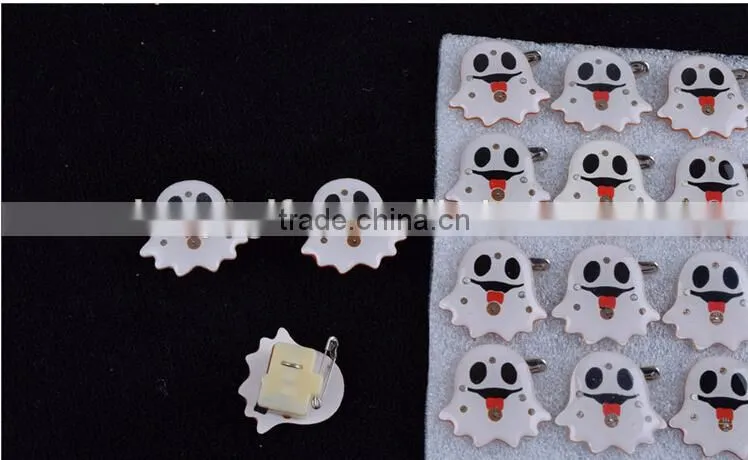 Halloween badge LED flicker badge pumpkin ghost badge