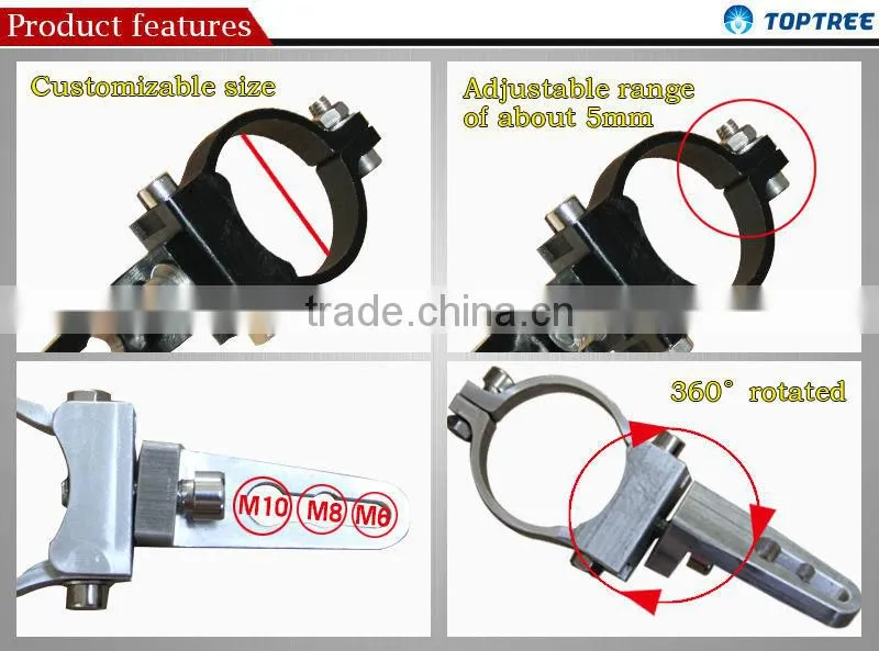 ATV UTV LED light bar mounting brackets roll cage 1'' 1.25'' 1.5'' 1.625'' 1.75'' 2'' 3''