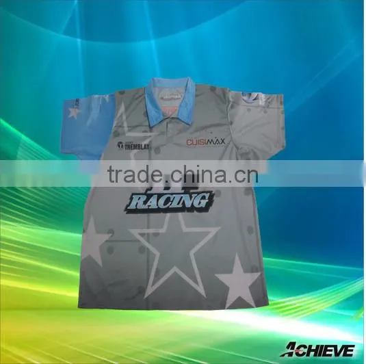 100 Polyester dye sublimation The track Racing Jerseys american racing wheel