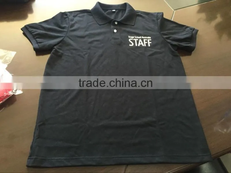 custom cotton student uniform Pique polo shirt for boys and girls