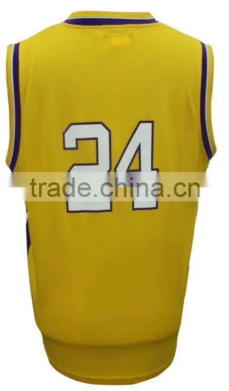 Latest style basketball jersey for 2012 year