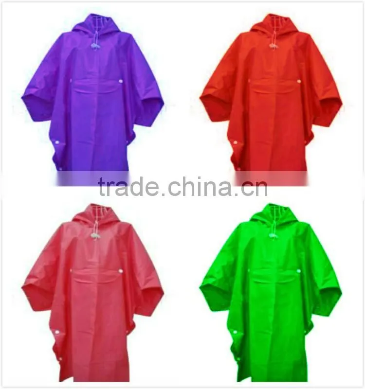 Fashional PEVA Poncho with Logo Customized