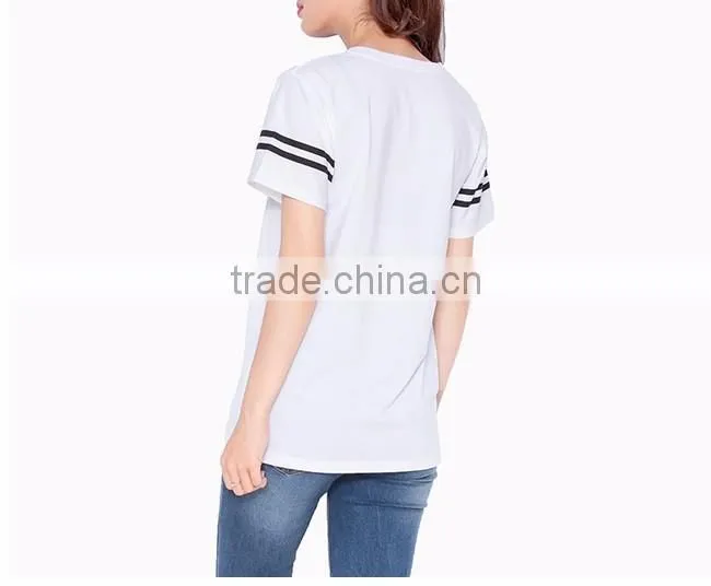 Customize printing of women's t- shirt, printing t shirt for young lady, unisex size