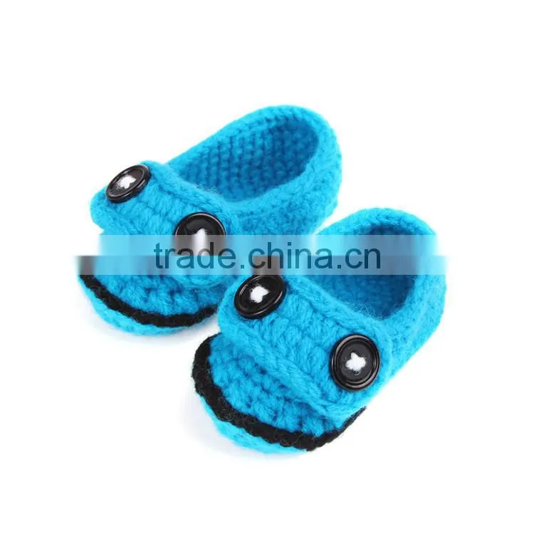 Big Mouth Frog Design Crochet Knitting Kids Shoes