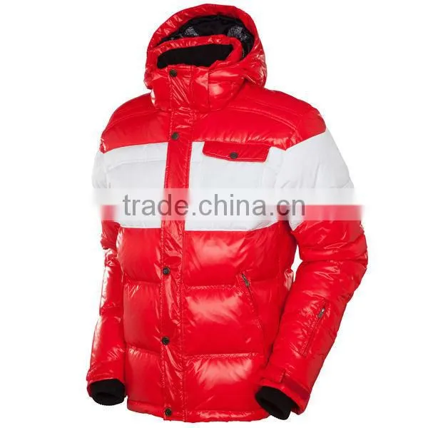 2017 OEM service winter fashion men goose down jacket