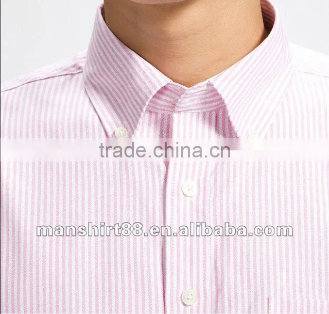 latest fashion design mens striped oxford shirt