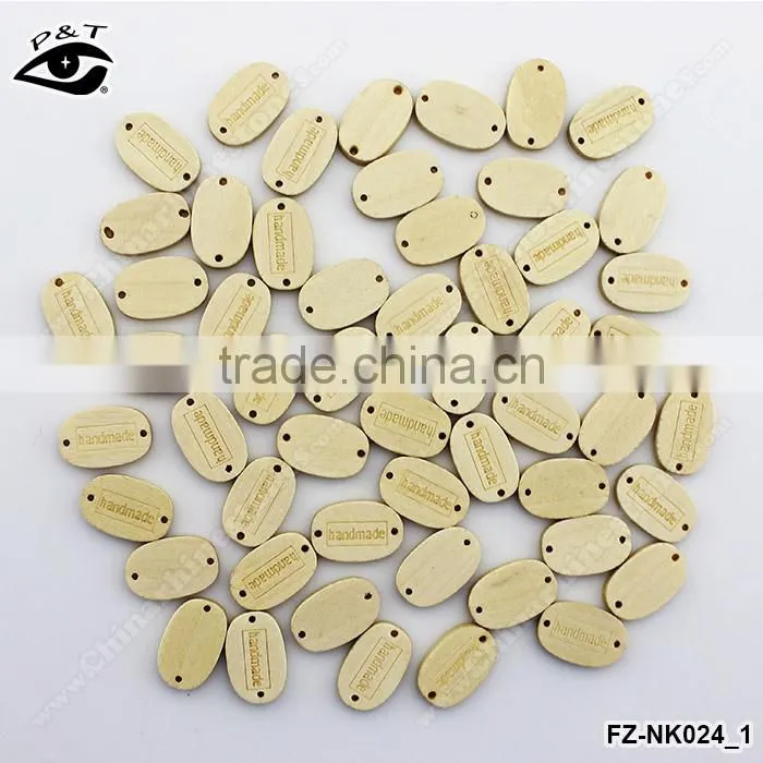12x19mm Ellipse Shape oval wood buttons for clothing shoes bags diy crafts decorations