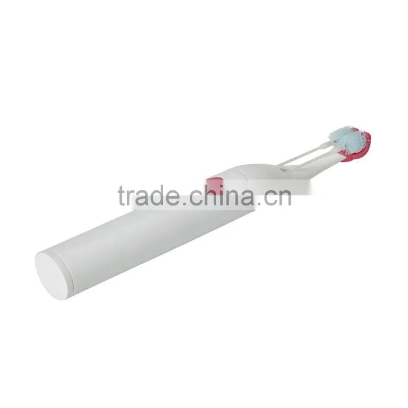 Kids and adult electric toothbrush with double heads holder