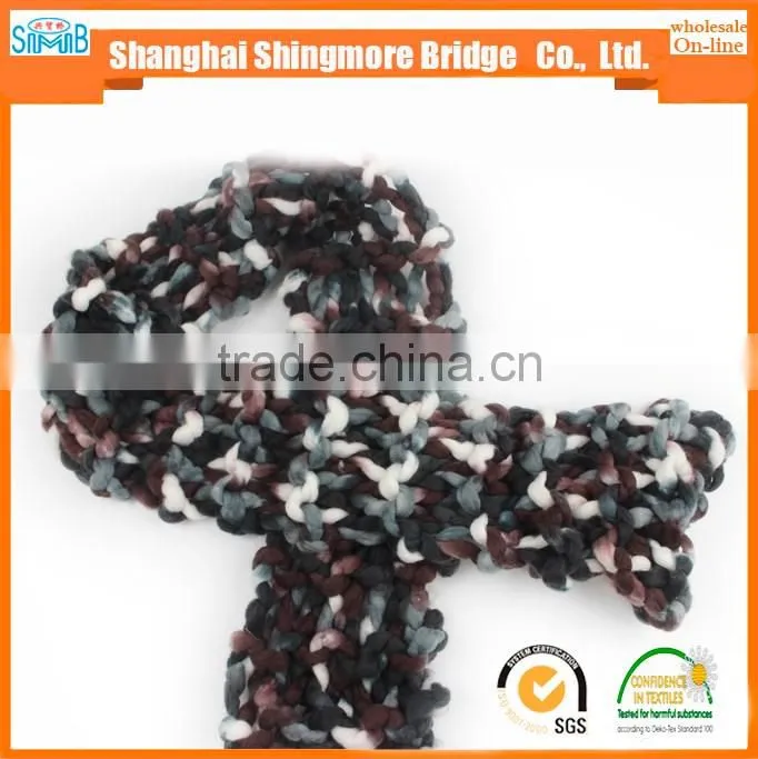 China novelty yarn manufacturer hot wholesale chunky yarn acrylic for knitting scarf