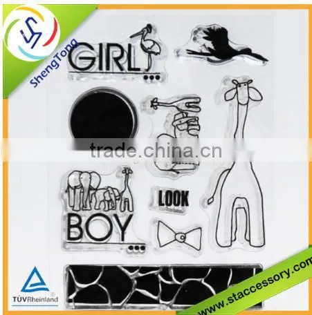 new product wholesale silicone rubber stamp scrapbooking stamps