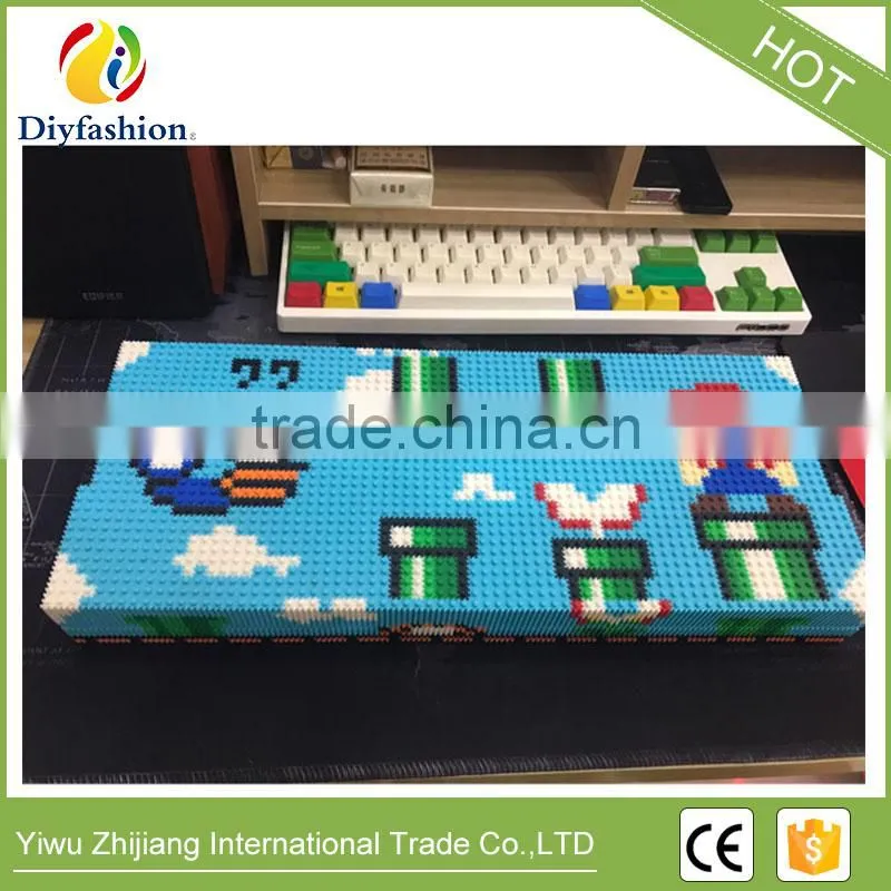 Mario mechanical keyboard mini building blocks box handmade blocks for kids