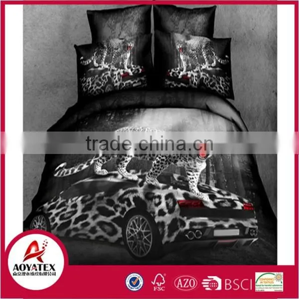 2016 new style 13372 60*40s reactive printed 3D animal bedding sets