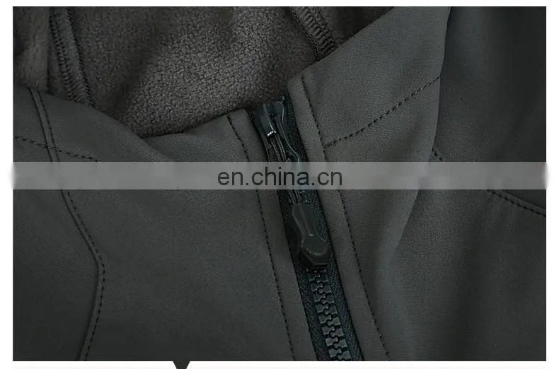 Custom Bonded Fleece Winter Softshell Jacket Breathable