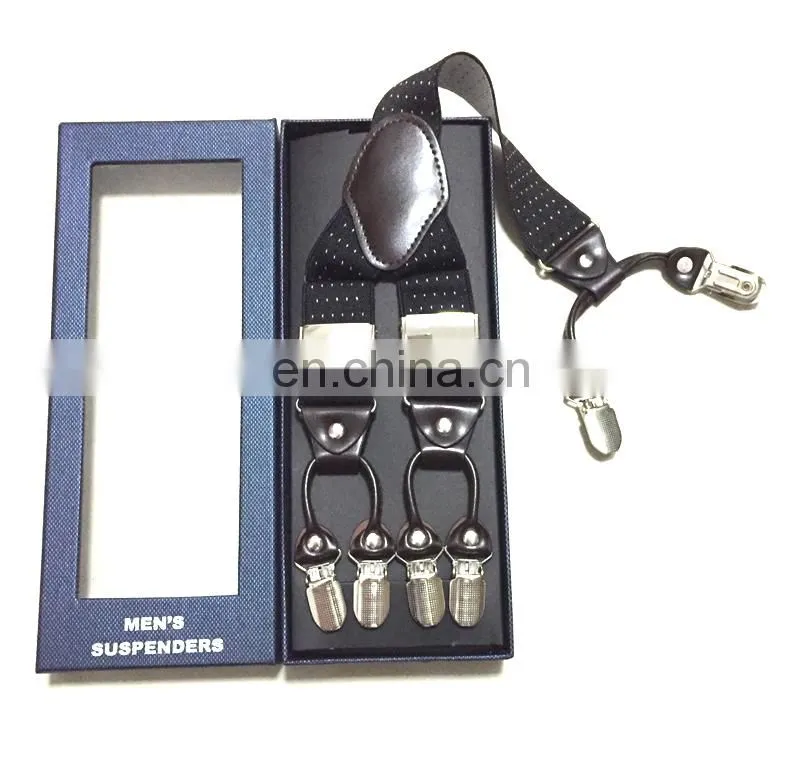 Wholesale fashion high quality men's colorful suspenders