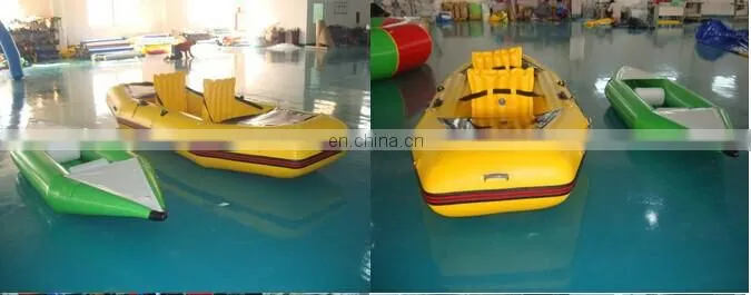 Top quality cheap inflatable banana boat for water games