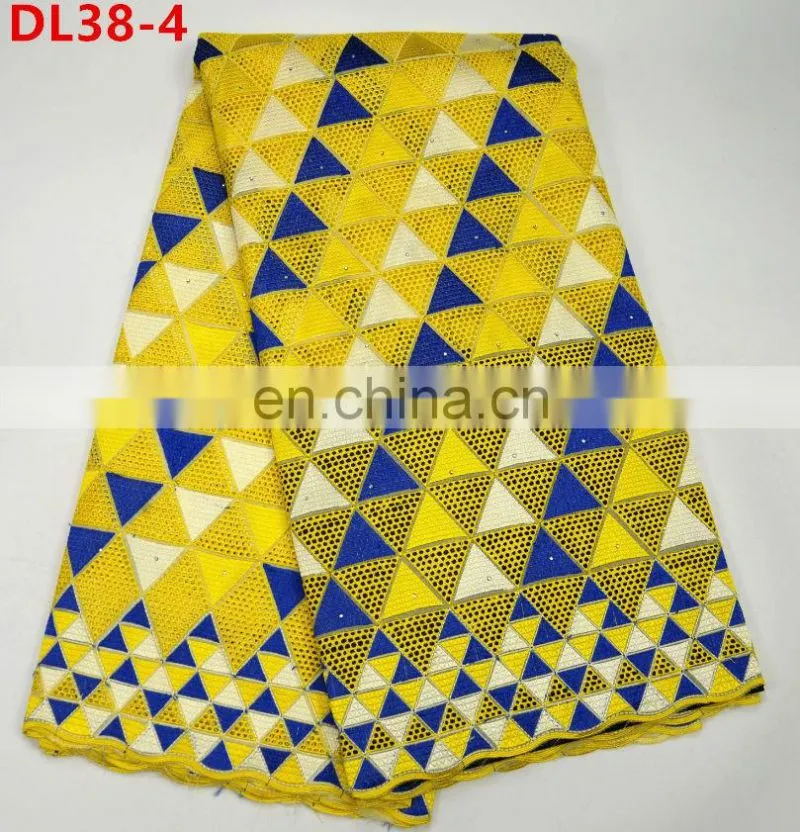 Higg Quality African Swiss voile lace dry lace fabric for clothes