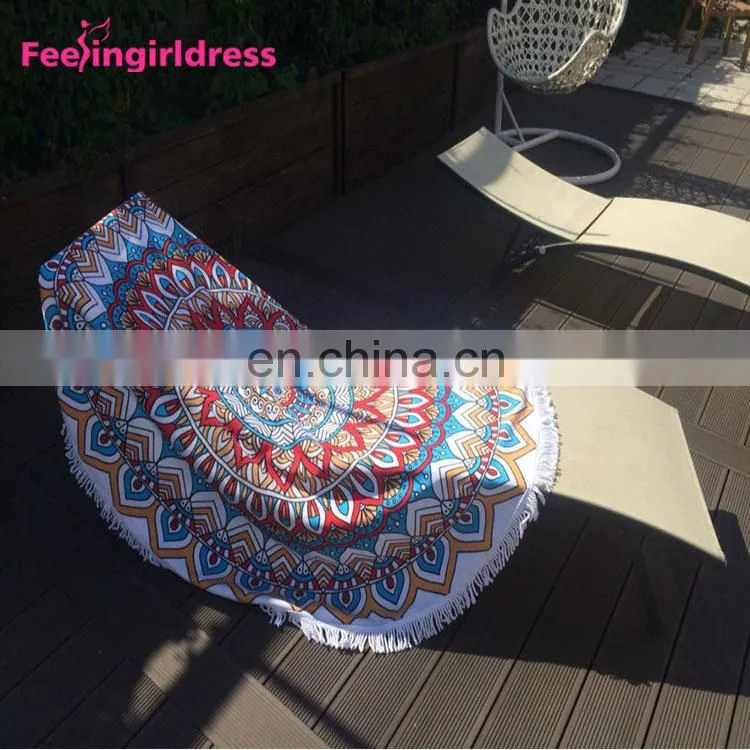 Home Decor Indian Mandala Round Microfiber Tapestry Mandala
