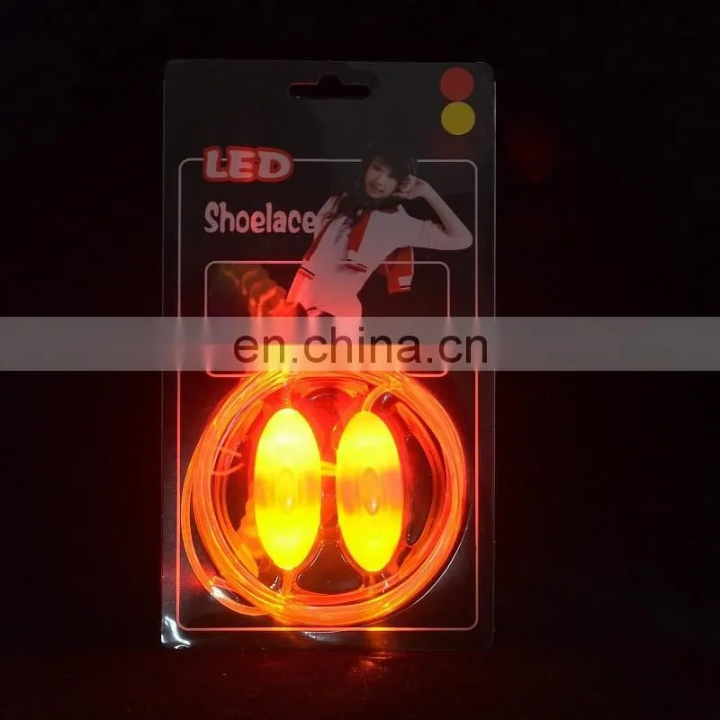 PU material led flashing shoelace for night party