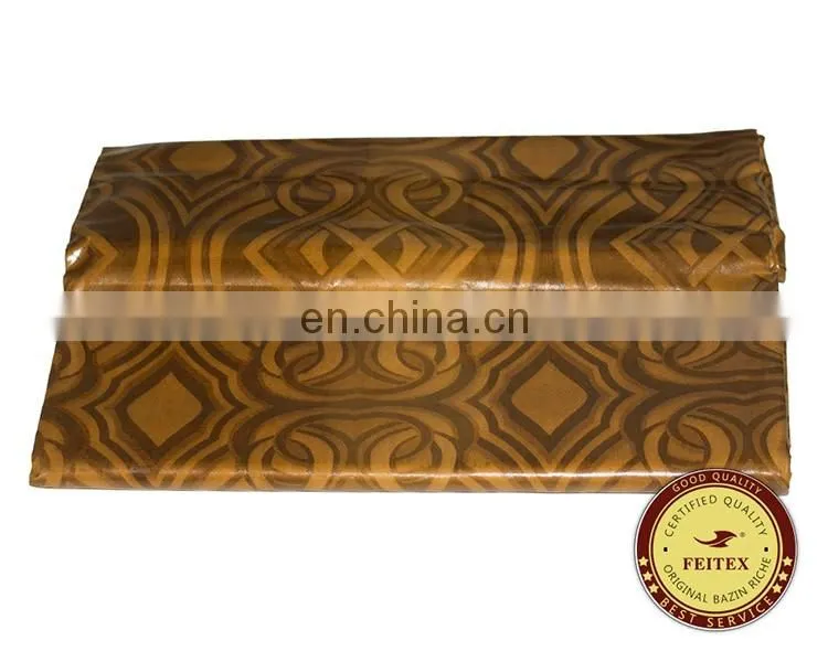 Feitex Fabric Stores 100% Cotton Textile Fabric Material Bazin Riche For Wedding Fabric