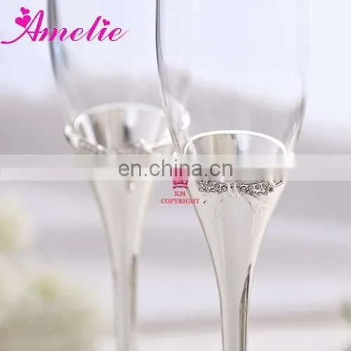 A07K11 Wholesale Bowknot Unique Champagne Flutes