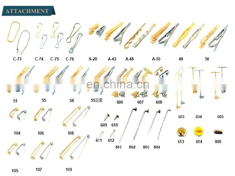 Copper stamped soft enamel tie bar manufacturer