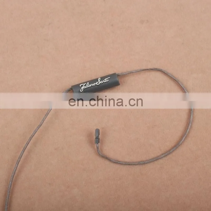 Factory Made Special Shaped Black Plastic Seal Tag for Clothing