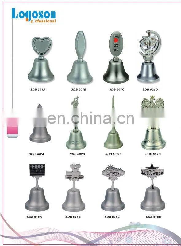 2014 new designmetal sonvenirs dinner bell/large metal bell/metal cow bell