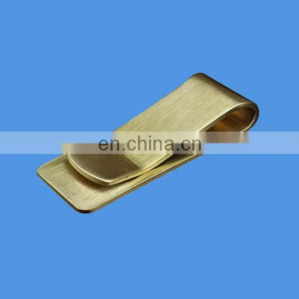 personalized antique brass money clip