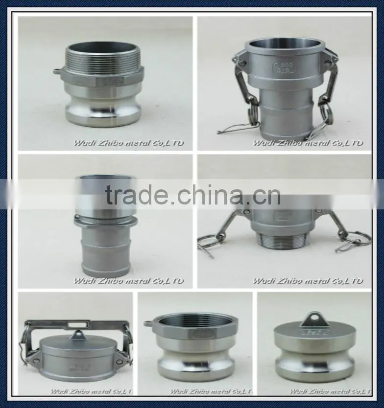 HOT SALE DC TYPE female coupler x hose shank flexible quick camlock coupling for fire hose /garden hose